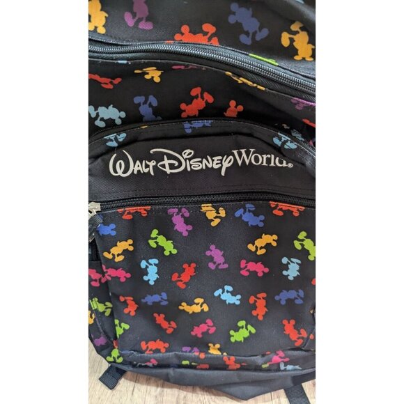 Walt Disney World Multicolor Mickey Mouse Backpack black multicolor - Picture 3 of 9